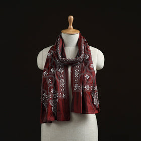Bengal kantha hand embroidered handloom bangalore silk
