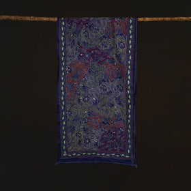Bengal kantha hand embroidered handloom bangalore silk