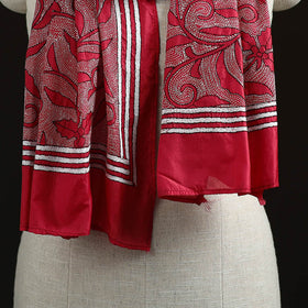 Bengal kantha hand embroidered handloom bangalore silk