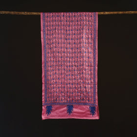 Bengal kantha hand embroidered handloom bangalore silk