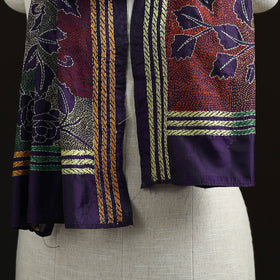Bengal kantha hand embroidered handloom bangalore silk