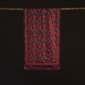 Bengal kantha hand embroidered handloom bangalore silk