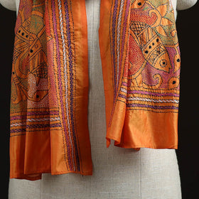 Bengal kantha hand embroidered handloom bangalore silk
