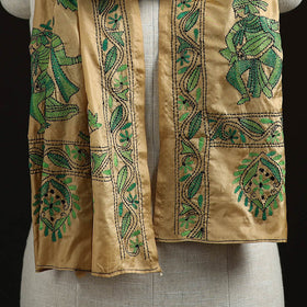 Bengal kantha hand embroidered handloom bangalore silk