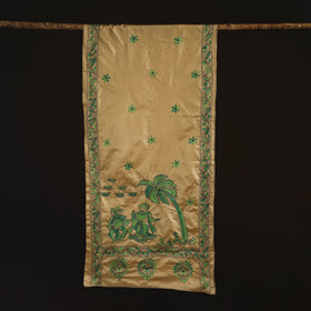 Bengal kantha hand embroidered handloom bangalore silk