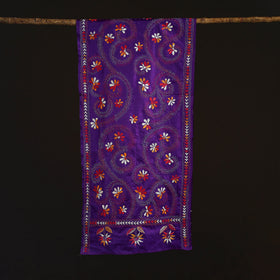 Bengal kantha hand embroidered handloom bangalore silk