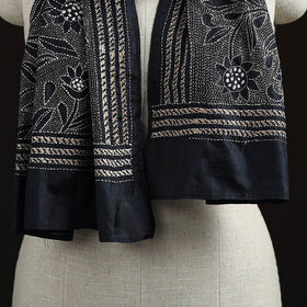 Bengal kantha hand embroidered handloom bangalore silk