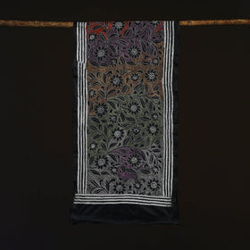 Bengal kantha hand embroidered handloom bangalore silk