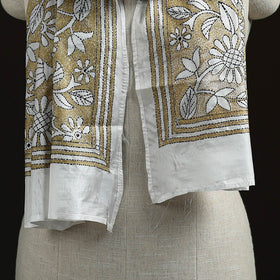 Bengal kantha hand embroidered handloom bangalore silk