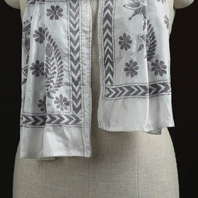 Bengal kantha hand embroidered handloom bangalore silk