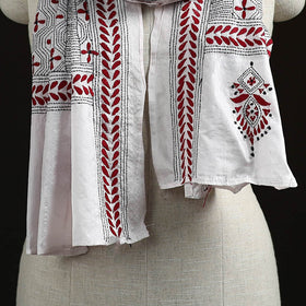 Bengal kantha hand embroidered handloom bangalore silk