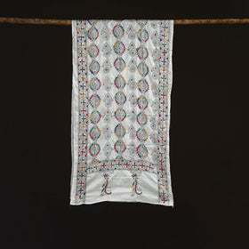 Bengal kantha hand embroidered handloom bangalore silk
