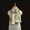 Bengal kantha hand embroidered handloom tussar silk stole
