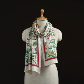 Bengal kantha hand embroidered handloom tussar silk stole
