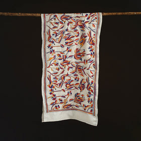 Bengal kantha hand embroidered handloom tussar silk stole