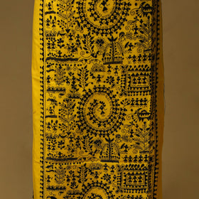 Bengal kantha hand embroidered unstitched kurta material