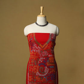 Bengal kantha hand embroidered unstitched kurta material