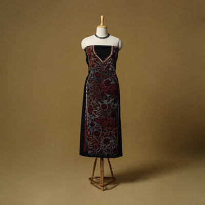 Bengal kantha hand embroidered unstitched kurta material