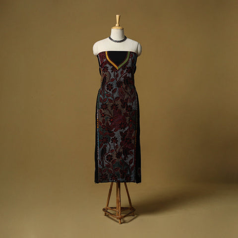 Bengal kantha hand embroidered unstitched kurta material