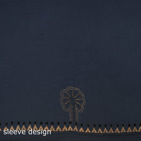 Bengal kantha hand embroidered unstitched kurta material