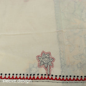 Bengal kantha hand embroidered unstitched kurta material