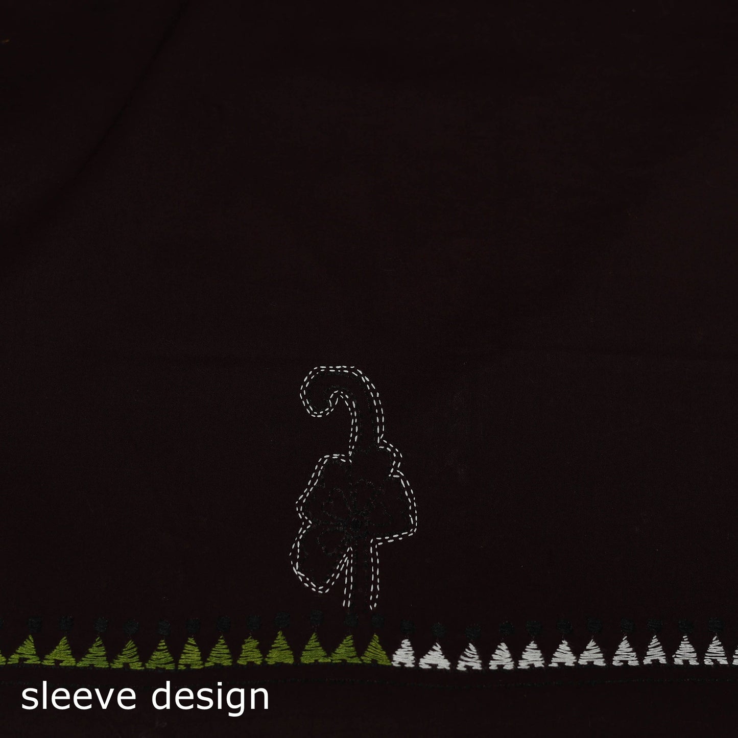 Bengal kantha hand embroidered unstitched kurta material