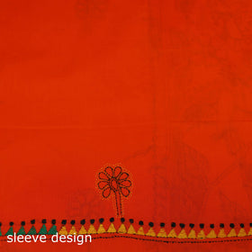 Bengal kantha hand embroidered unstitched kurta material