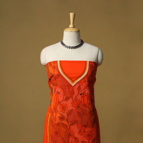 Bengal kantha hand embroidered unstitched kurta material