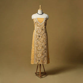 Bengal kantha hand embroidered unstitched kurta material