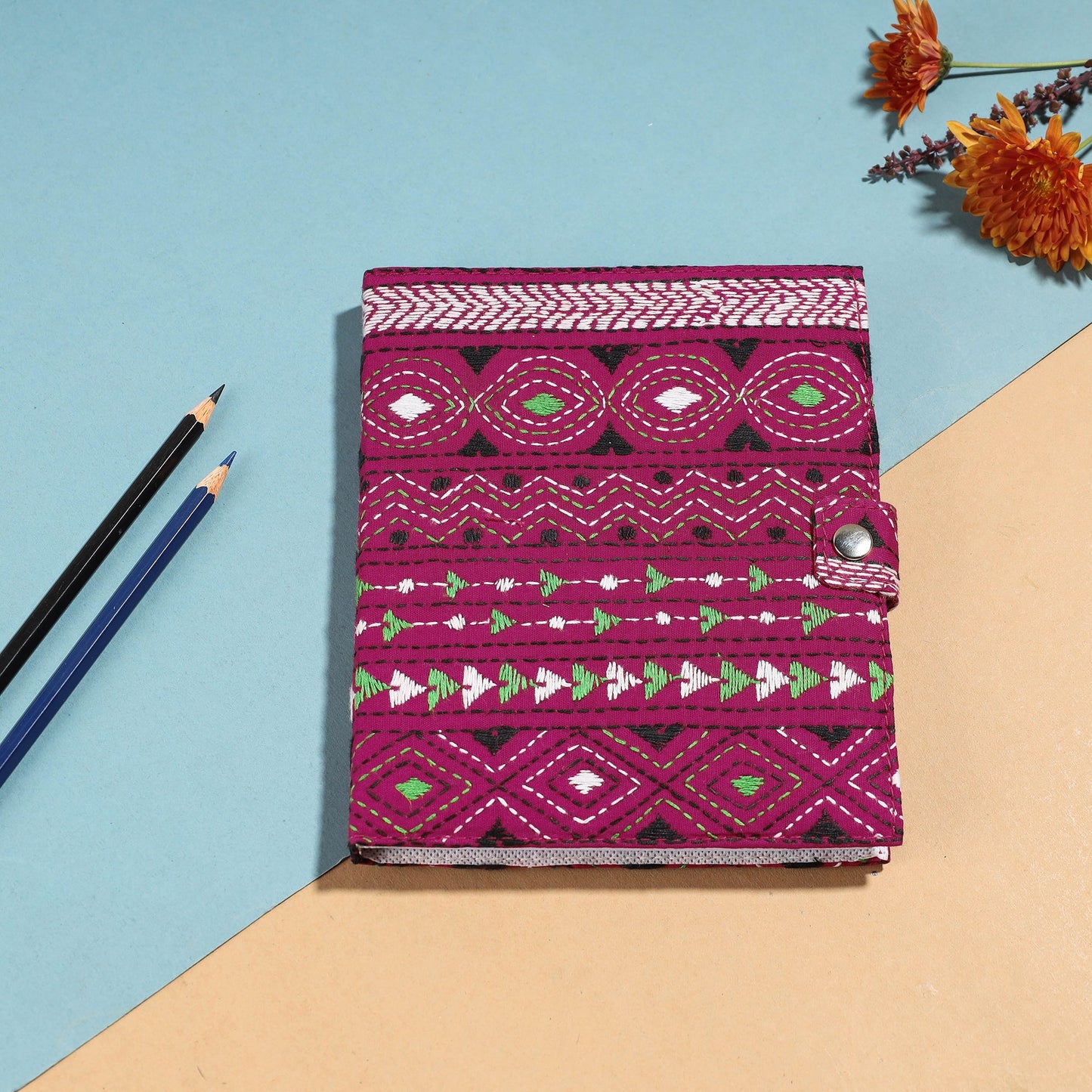  Bengal Kantha Work Handcrafted Notepad 