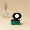 Bengal kantha work handcrafted oval jewellery box