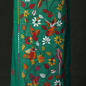 Bengal nakshi kantha hand embroidered cotton unstitched