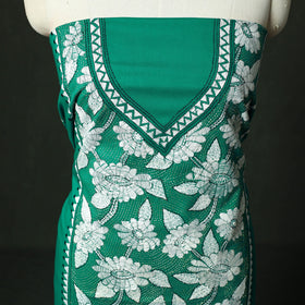 Bengal nakshi kantha hand embroidered cotton unstitched