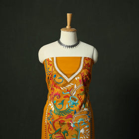 Bengal nakshi kantha hand embroidered cotton unstitched