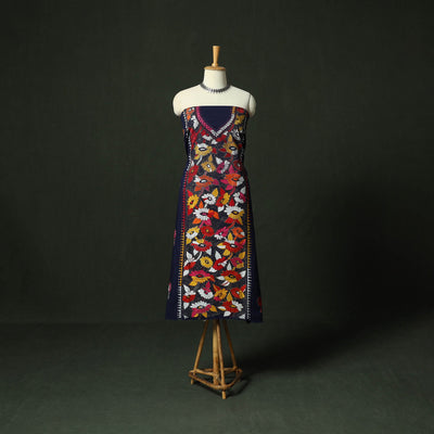 Bengal nakshi kantha hand embroidered cotton unstitched