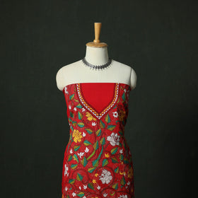 Bengal nakshi kantha hand embroidered cotton unstitched