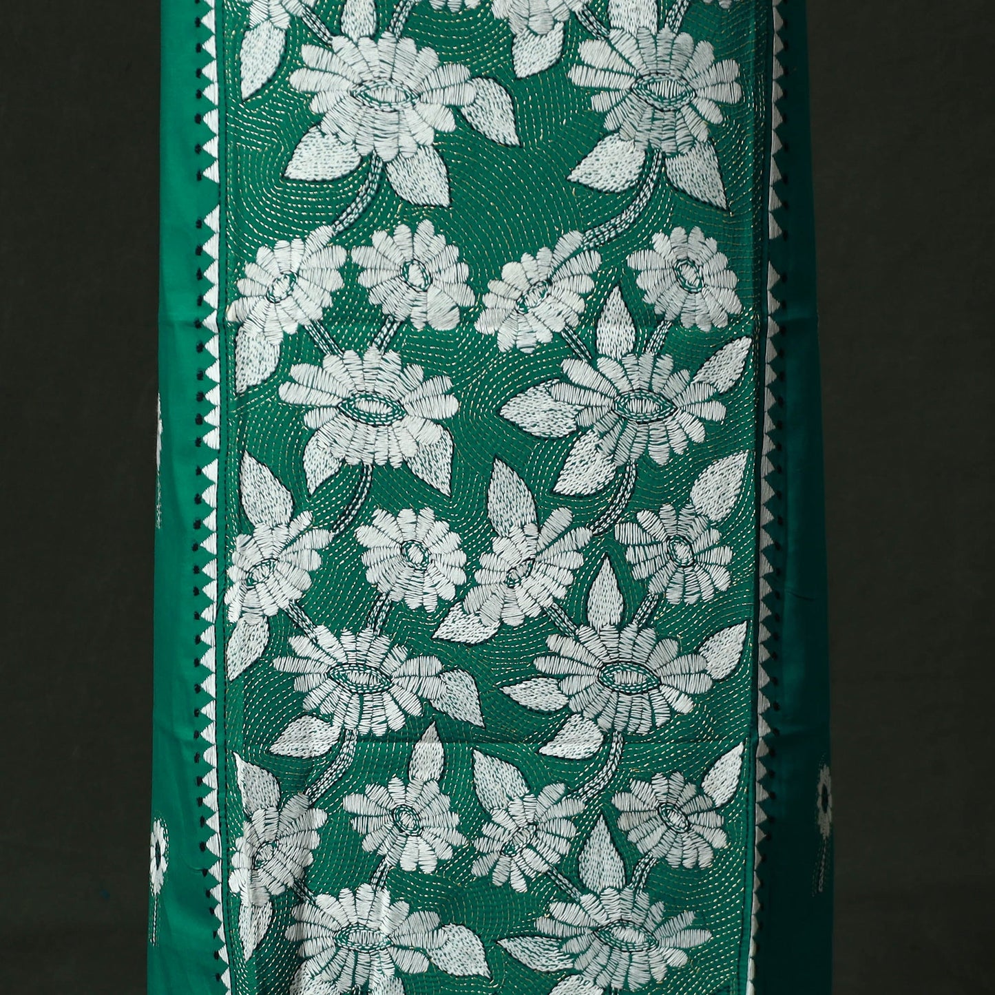 Bengal nakshi kantha hand embroidered cotton unstitched