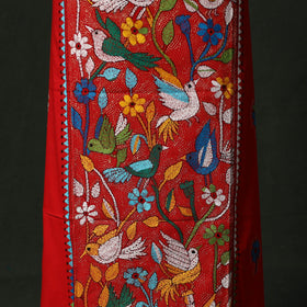 Bengal nakshi kantha hand embroidered cotton unstitched