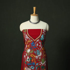 Bengal nakshi kantha hand embroidered cotton unstitched