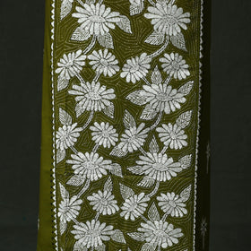 Bengal nakshi kantha hand embroidered cotton unstitched