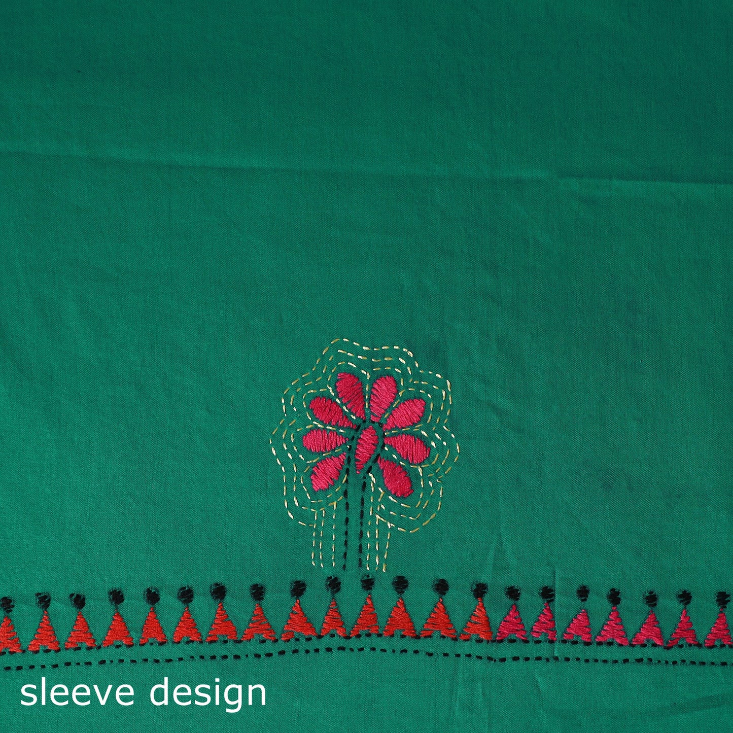 Bengal nakshi kantha hand embroidered cotton unstitched