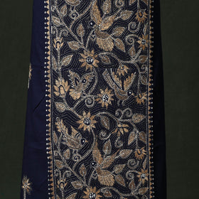 Bengal nakshi kantha hand embroidered cotton unstitched