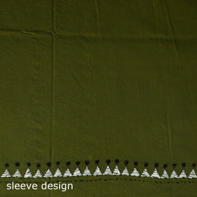 Bengal nakshi kantha hand embroidered cotton unstitched