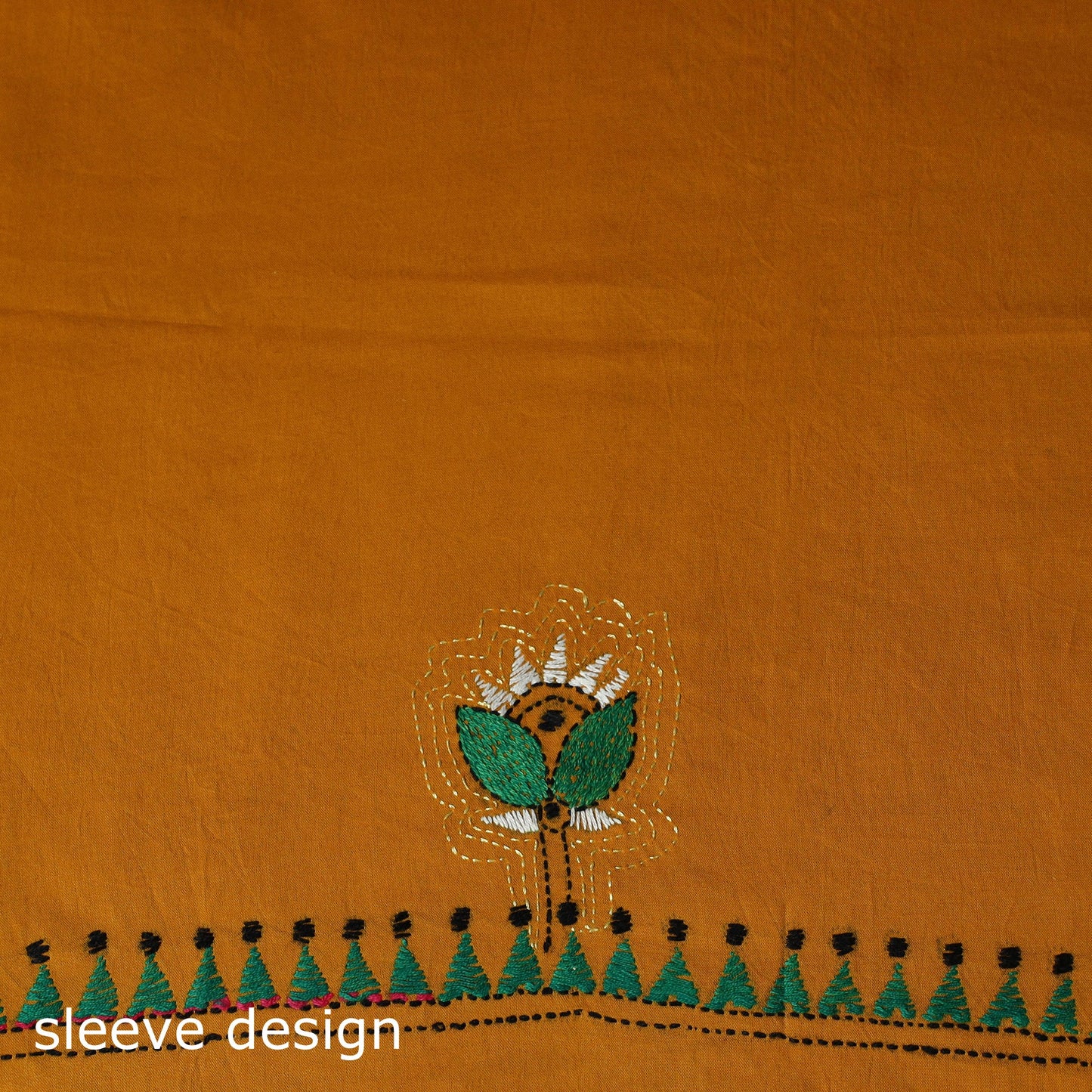 Bengal nakshi kantha hand embroidered cotton unstitched