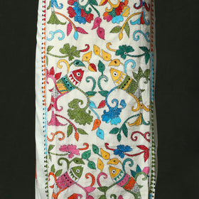 Bengal nakshi kantha hand embroidered cotton unstitched