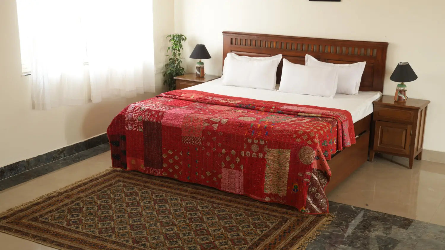 Bengal kantha embroided Quilts