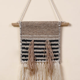  Geometric Hand Woven Wool Wall Hanging 