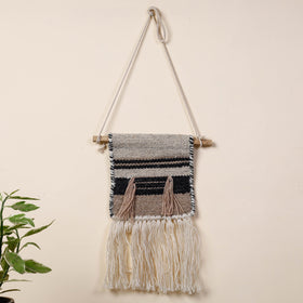  Geometric Hand Woven Wool Wall Hanging 