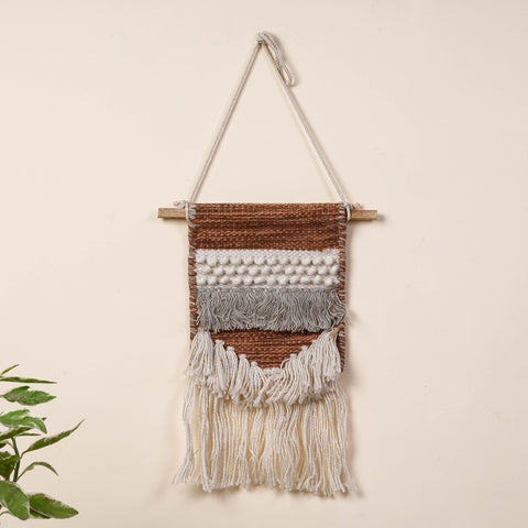  Geometric Hand Woven Wool Wall Hanging 