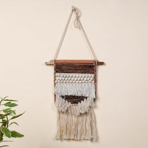  Geometric Hand Woven Wool Wall Hanging 